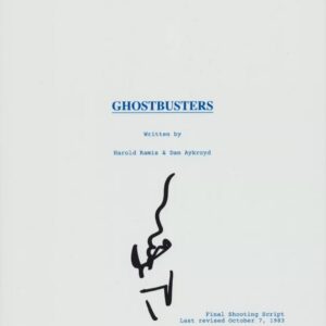 Ghostbusters – Final Shooting Script (7 ottobre 1983) firmato da Ivan Reitman con COA