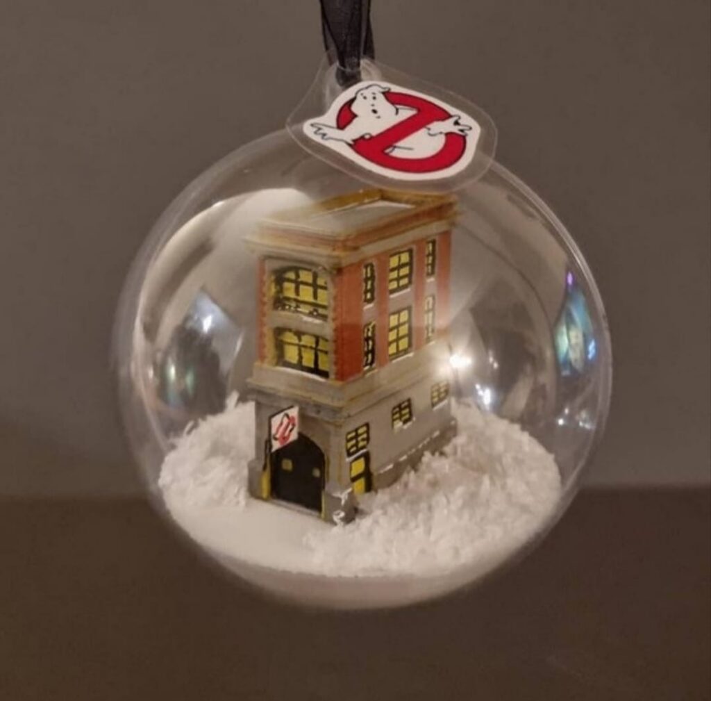 Ghostbusters Firehouse Christmas Bauble – Handmade