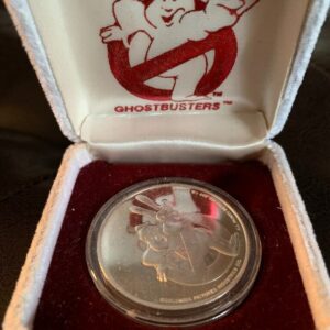 Ghostbusters II – Merry Christmas 1989 Columbia Pictures .999 Silver Coin (Rare Promotional)