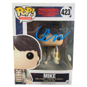 Funko Pop! – Stranger Things Ghostbuster Mike Wheeler #423 signed by Finn Wolfhard with JSA COA