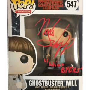 Funko Pop! – Stranger Things Ghostbuster Will Byers #547 signed by Noah Schnapp with COA (100% Authentic)