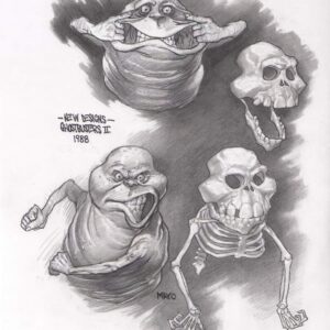 Hank Mayo – Slimer Concept Art Sketch (Ghostbusters II, signed, Limited Edition 5 pieces worldwide)