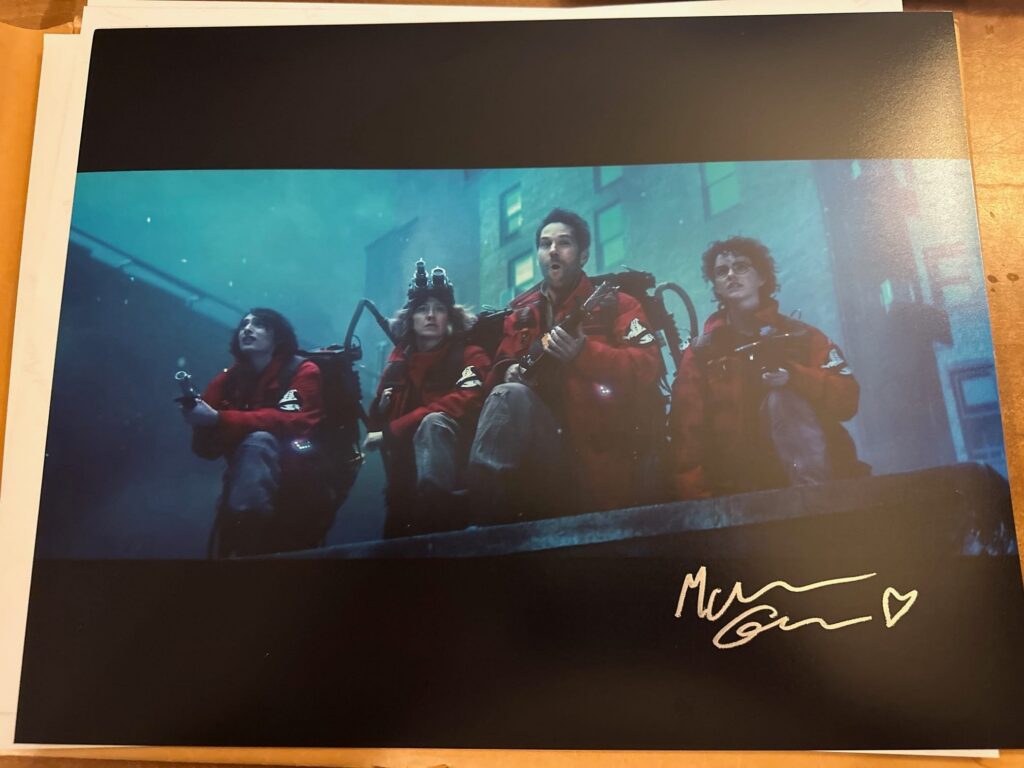 Ghostbusters: Frozen Empire – 8x10 Photo Autographed by McKenna Grace with Deleted Scene