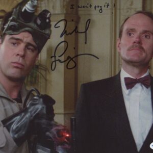 Michael Ensign signed 8x10 Photo – Ghostbusters (1984) with inscription "I won't pay it!" (ACOA)