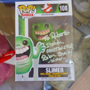 Funko Pop! Slimer #108 signed by Robin Shelby