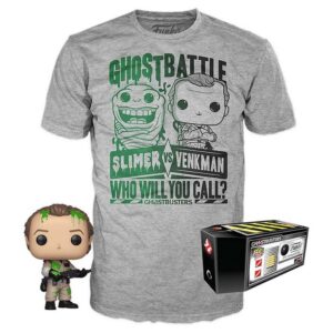 Funko POP! Tees – Ghostbattle (Slimer vs Venkman) – Summer Convention 2019 Exclusive (GameStop)